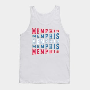 TEXT ART USA MEMPHIS Tank Top